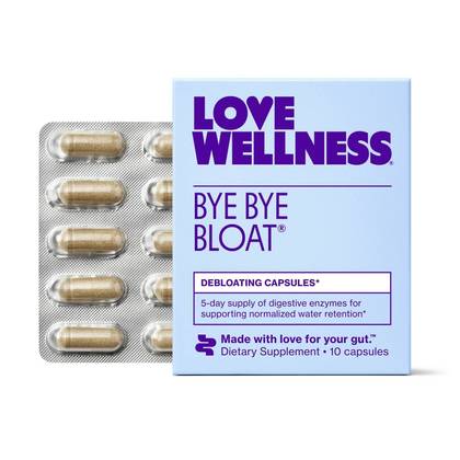 Love Wellness Bye Bye Bloat Vitamins - 10ct: Capsule, Multivitamins, Unflavored