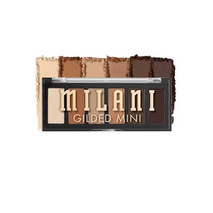 Milani Gilded Mini Eyeshadow Palette - Whiskey Business - 0.17oz: For Eye Area, Suitable For Normal, Oily, Combination, Mature, Dry, Acne-Prone Skin