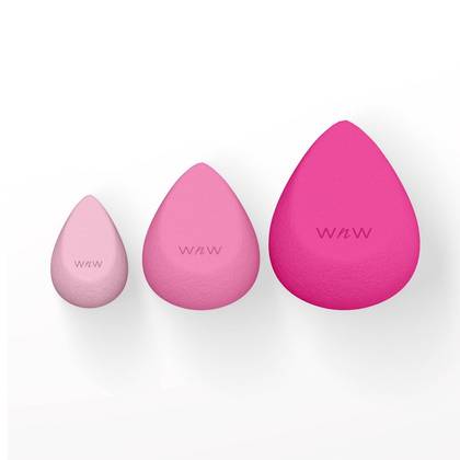 Wet n Wild Makeup Sponge - 3pk - Pink: Blending, Buffing, Nitrile Butadiene Rubber, Multipurpose