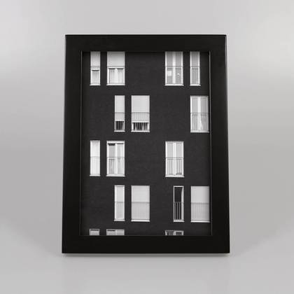 5" x 7" Thin Single Picture Frame Black - Threshold™: Modern Style, MDF, Glass, Wall or Tabletop Display