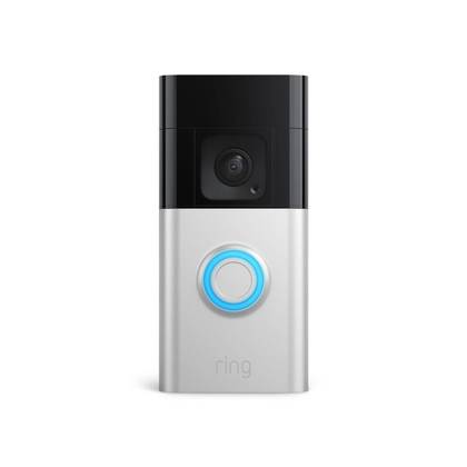 Ring Battery Doorbell Plus – Smart Wi-Fi Video Doorbell with Head-to-Toe HD+ Video - Satin Nickel: Outdoor Wireless Security