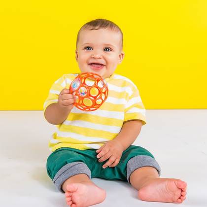 Oball Rattle: BPA-Free, Easy To Grip Baby Toy, Gross Motor Skills Development