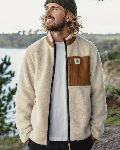 Trekker Deep-Pile Sherpa Fleece - Warm Ivory