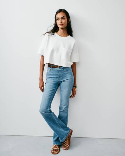SPANXshape™ Original EveryWear Flare Jeans | Stonewashed Blue - Blue