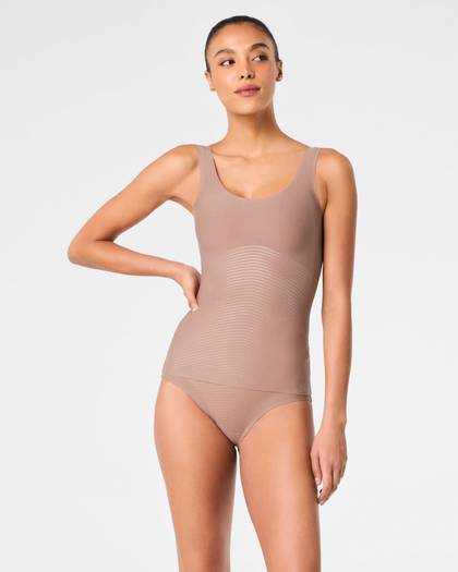 SPANXshape® Invisible Supima® Cotton Tank | Cafe Au Lait - Cafe Au Lait