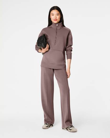 SPANX AirEssentials® Luxe Half Zip Tunic | Smoke - Smoke