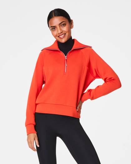 SPANX AirEssentials® Half Zip | Poppy - Poppy