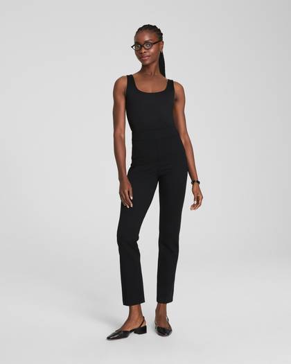 SPANXsupersmooth™ PerfectFit Ponte Slim Straight Pant | Classic Black - Black