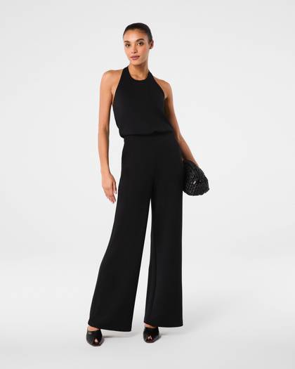 SPANX AirEssentials® Halter Jumpsuit | Very Black - Black