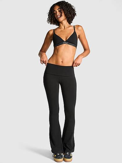 All-Day Cotton™ Foldover Flare Leggings