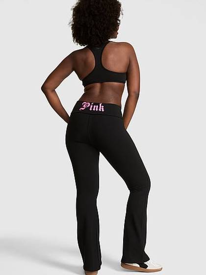 All-Day Cotton™ Foldover Flare Leggings