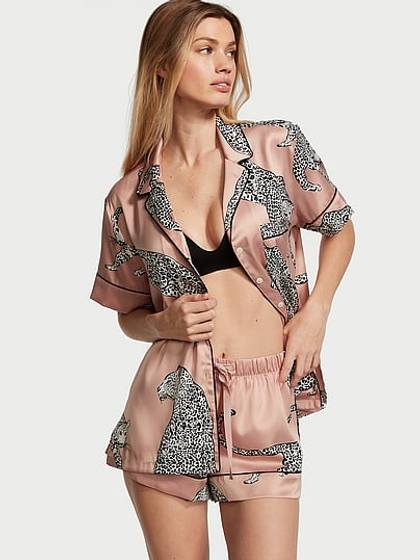 Signature Satin Short Pajama Set