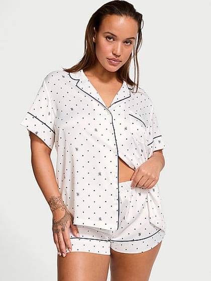 Signature Satin Short Pajama Set