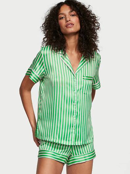 Signature Satin Short Pajama Set