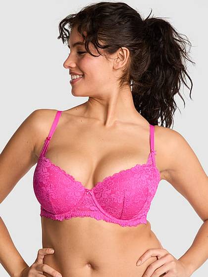 PINK Wink Push-Up Balconette Bra