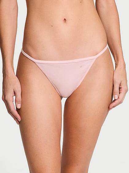 Stretch Cotton V-String Panty