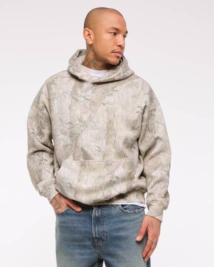 Essential Popover Camo Hoodie