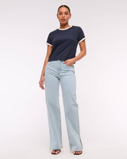 High Rise 90s Relaxed Split-Vent Hem Jean