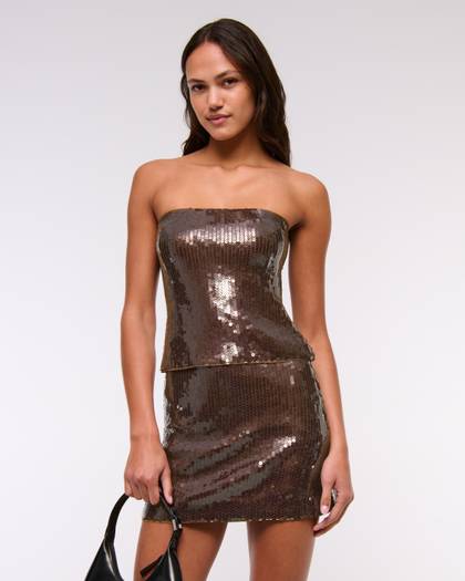 Strapless Sequin Corset