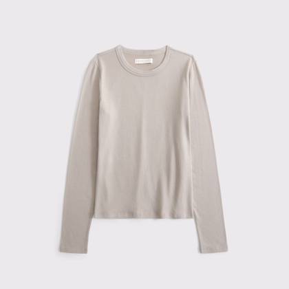 Long-Sleeve Cozy Lounge Knit Tee