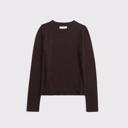 Long-Sleeve Cozy Lounge Knit Tee