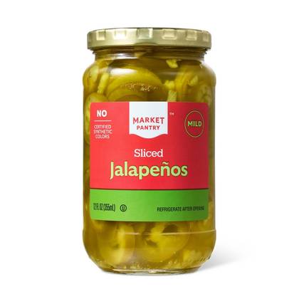 Mild Sliced Jalapenos - 12 fl oz - Market Pantry™