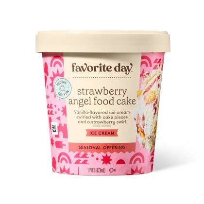 Angel Food Cake Ice Cream - 1 Pint - Favorite Day™