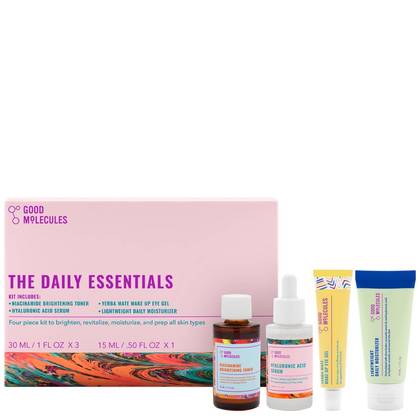 Good Molecules The Daily Essentials Skincare Sets: Vegan Moisturizing, Hydrating & Brightening Face Kit