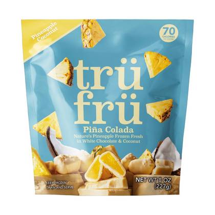Tru Fru Frozen Pineapples in White Chocolate & Coconut - 8 oz