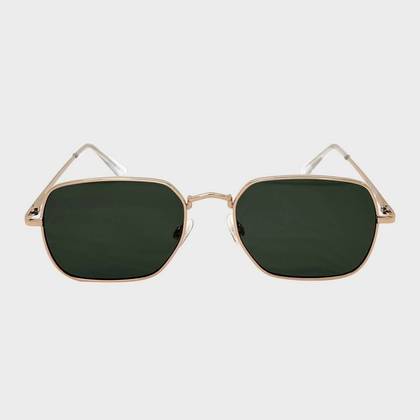 Metal Square Sunglasses - Wild Fable™ Gold: UV Protection, Adjustable Nose Pads, Recycled Metal Frame