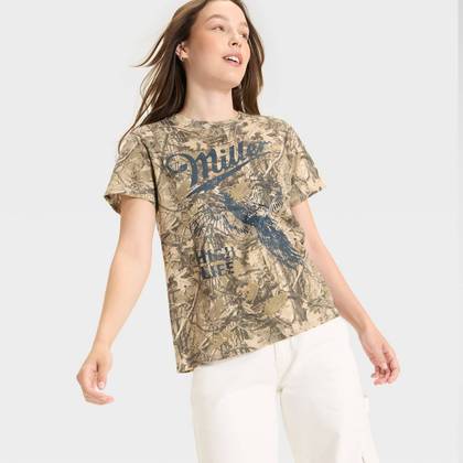 Women's Miller Pheasant Short Sleeve Graphic T-Shirt - Camouflage XL