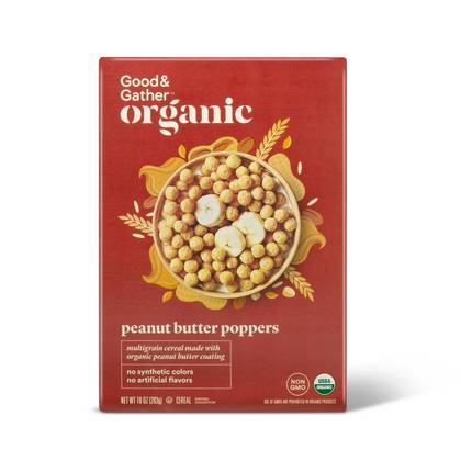 Organic Peanut Butter Poppers Breakfast Cereal - 10oz - Good & Gather™