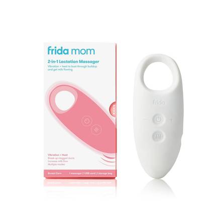 Frida Mom 2-in-1 Lactation Massager: Electric, Silicone, Body Massagers, 3 Pieces