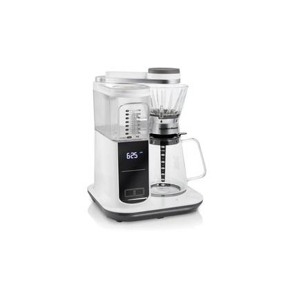 Hamilton Beach Pour Over Coffee 46700: 8-Cup Electric Coffee Maker, Dishwasher-Safe, White, 1350W, Cone Filter