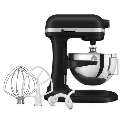 KitchenAid 5.5qt Bowl-Lift Stand Mixer KSM55 Black Matte: 11 Speeds, 500W, Stainless Steel, Dishwasher-Safe Parts