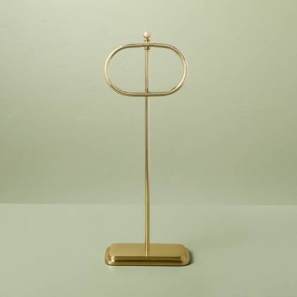 Brass Bathroom Hand Towel Stand Antique Finish - Hearth & Hand™ with Magnolia