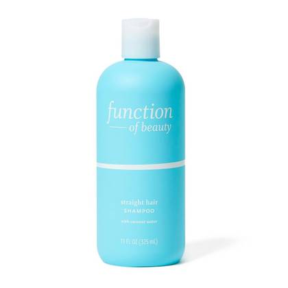 Function of Beauty Custom Straight Hair Shampoo Base with Coconut Water - 11 fl oz: Deep Hydration, Paraben-Free, Sulfate-Free