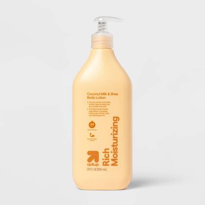 Coconut Milk & Shea Butter Moisturizing Lotion: Paraben-Free, Whole Body, Pump Bottle, Normal Skin, up&up™