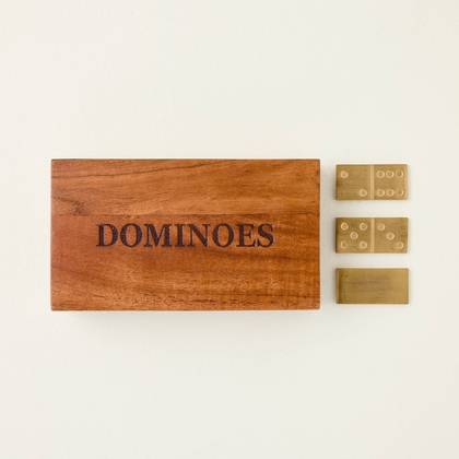 Wood and Brass Dominoes - Hearth & Hand™ with Magnolia