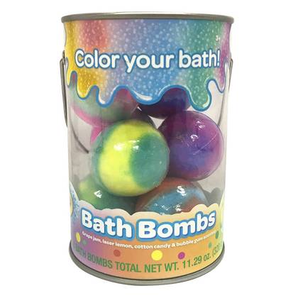 Crayola Color Your Bath Bucket Bath Bomb - 11.29oz/8ct: Paraben-Free, Fruit Scented, Normal Skin
