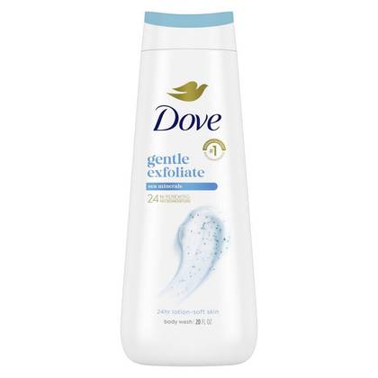 Dove Gentle Exfoliate Body Wash - Sea Minerals 24hr Lotion-Soft Skin - 20 fl oz