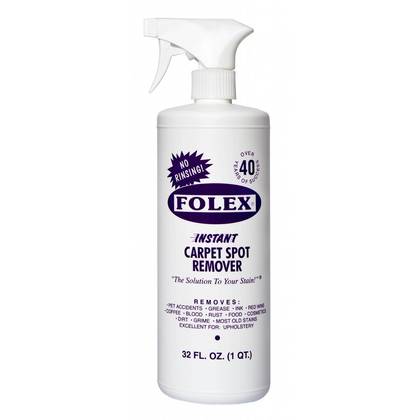 Folex Unscented Instant Carpet Spot Remover - 32 fl oz: Spray Bottle, Liquid Cleaner, For Carpet & Upholstery