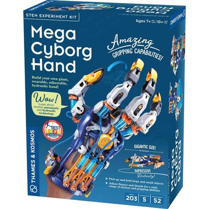 Thames & Kosmos Mega Cyborg Hand STEM Experiment Kit: Science Project For Grades 3-8