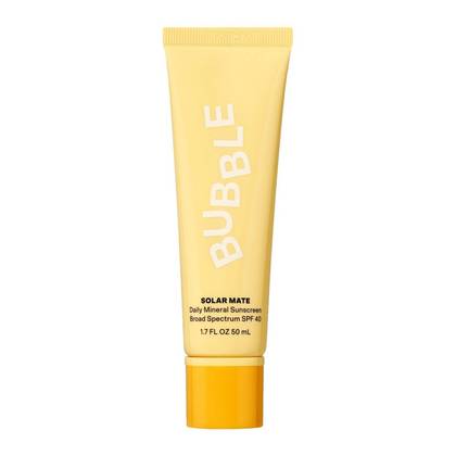 Bubble Skincare Solar Mate Mineral Sunscreen - SPF 40 - 1.7 fl oz: Zinc Oxide, Aluminum-Free, Vegan Formula