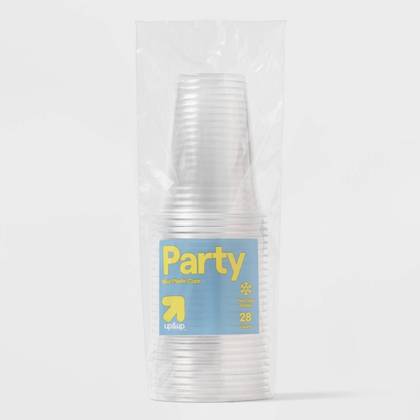 Disposable Clear Cups - 18oz - 28ct- up&up™: BPA-Free, Non-Toxic, Portable
