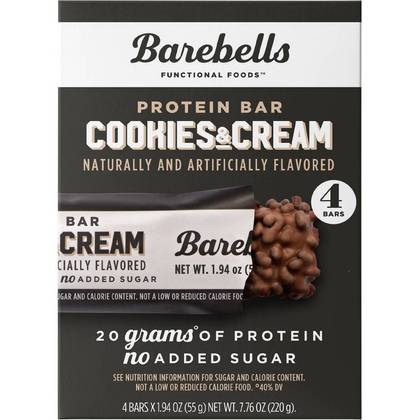 Barebells Nutrition Bars - Cookies & Cream - 7.76oz/4pk