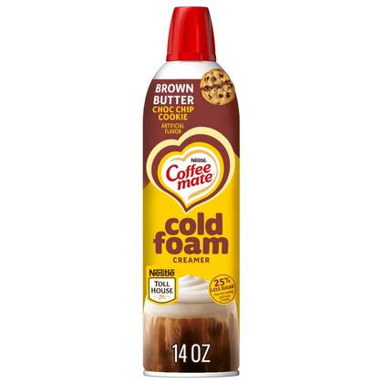 Coffee mate Cold Foam Brown Butter Chocolate Chip Coffee Creamer - 14oz