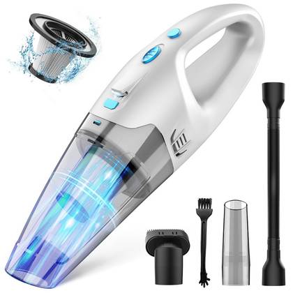 Teendow 6000Pa Cordless Handheld Vacuum Cleaner, Car Vaccum Cleaners for Apartment, Car & Rug,Rechargeable, Bagless,Lightweight