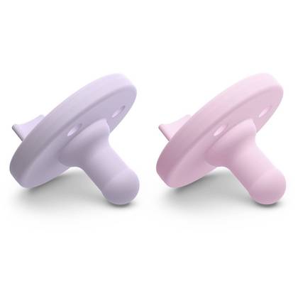 Philips Avent Soothie Pacifiers 0-3m - Fresh Lilac/Pastel Pink - 2pk: Silicone BPA-Free, Infant Safe