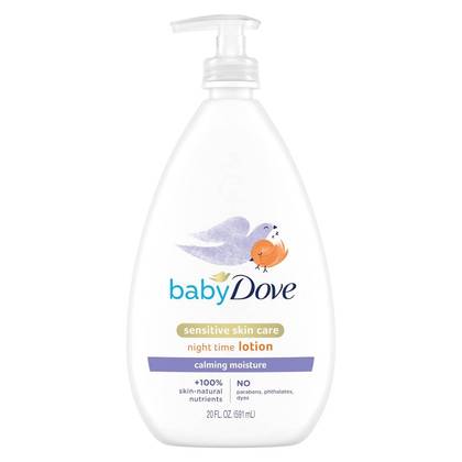 Baby Dove Calming Nights Lotion - 20oz: Moisturizing, Soothing, Hypoallergenic, Chamomile Scent